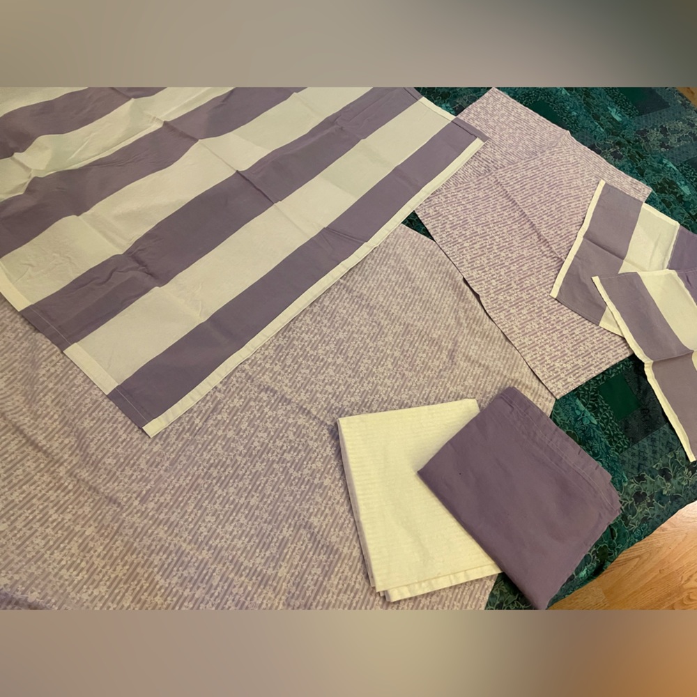 Handmade Luncheon Table Cloths (three) or Runners Plus Napkins
